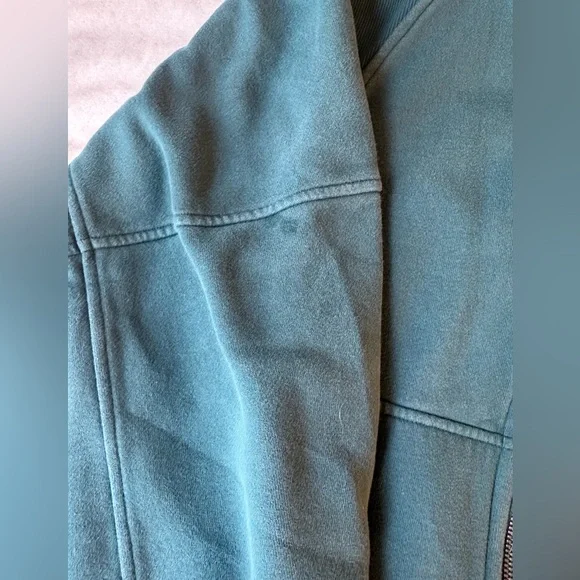 Lululemon Green Scuba funnel neck oversized zip up size 12 - Picture 8 of 11